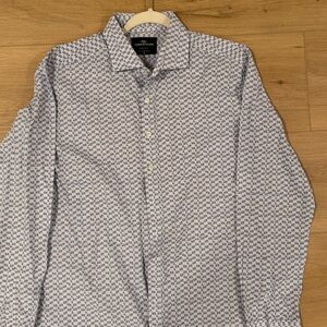 Rodd & Gunn Blue and White Patterned Shirt